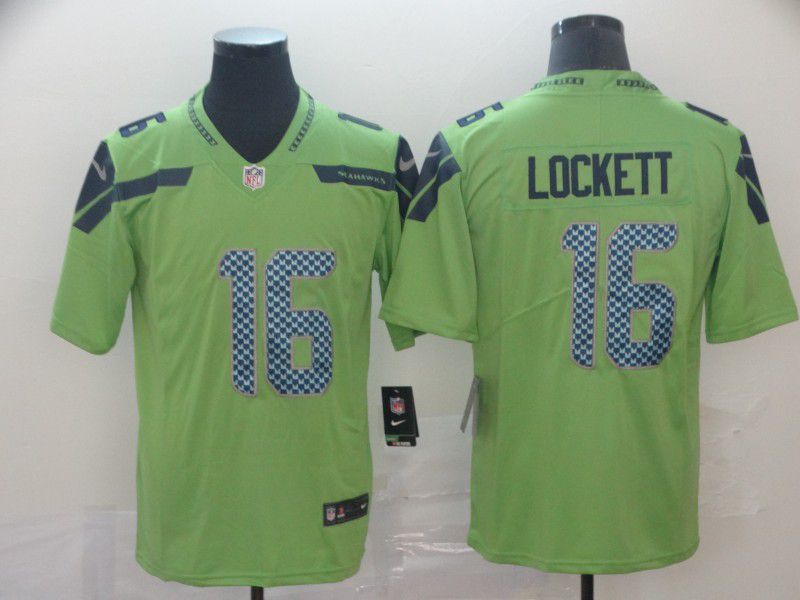 Men Seattle Seahawks #16 Lockett Green Nike Vapor Untouchable Limited Player NFL Jerseys->arizona cardinals->NFL Jersey